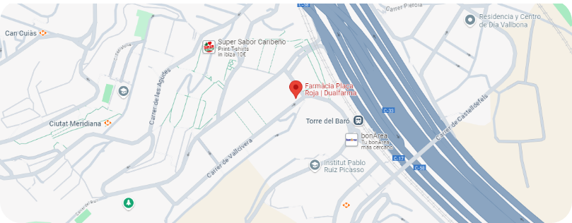 Mapa de ubicación de la farmacia